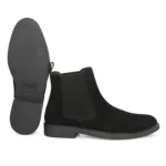 Sole View of Daniele Suede Chelsea Boot – TPR Sole with Anti-Slip Grip