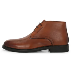 Stefano dark tan leather chukka boot