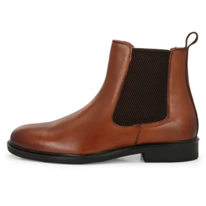 Outer Side of Dark Tan Daniele Chelsea Boot – Timeless Chelsea Boot Profile