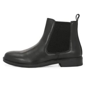 Outer Side of Black Daniele Chelsea Boot – Classic Chelsea Silhouette