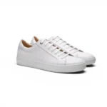 Devogue Paris White Classic Leather Sneakers for reference
