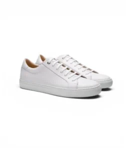 Devogue Paris White Classic Leather Sneakers for reference