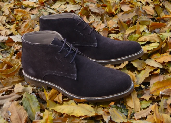 Stefano Brown Suede Chukka boot about us image
